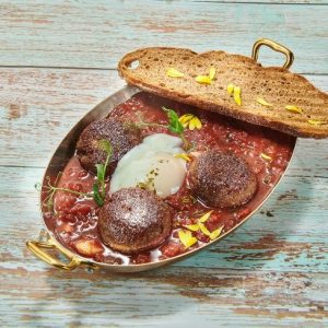 PLANT-BASED Impossible Beef Shakshouka