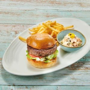 PLANT-BASED Grilled Impossible Beef Burger